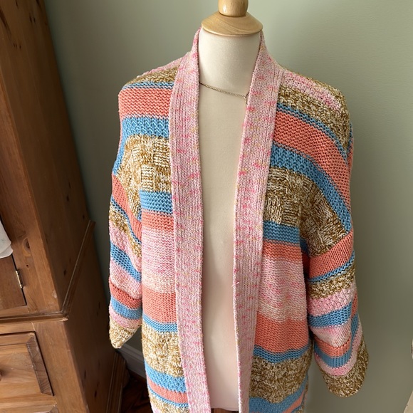 Anthropologie sweater duster🍑💙 - Picture 8 of 9